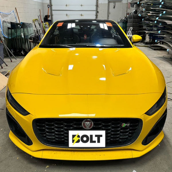 Bolt Auto Glass Yellow Car