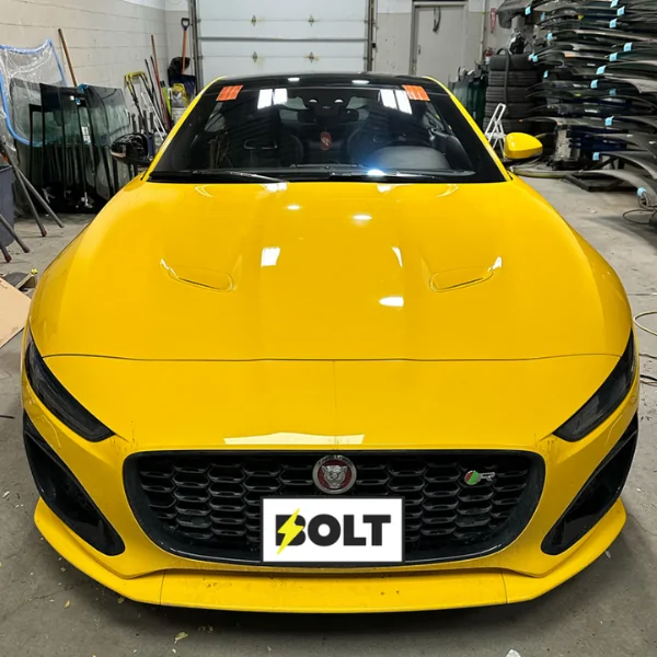 Bolt Auto Glass Yellow Car